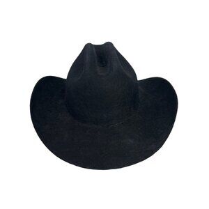 Elegancia Tropical Wool Felt Hat Small Black Western Ranch Farmhouse NEW